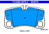 Brake Pad Set, disc brake 13.0460-4876.2 ATE