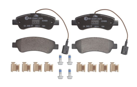 Brake Pad Set, disc brake 13.0460-4889.2 ATE