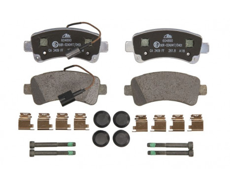 Brake Pad Set, disc brake 13.0460-4890.2 ATE