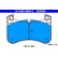 Brake pad set, disc brake 13.0460-4899.2 ATE