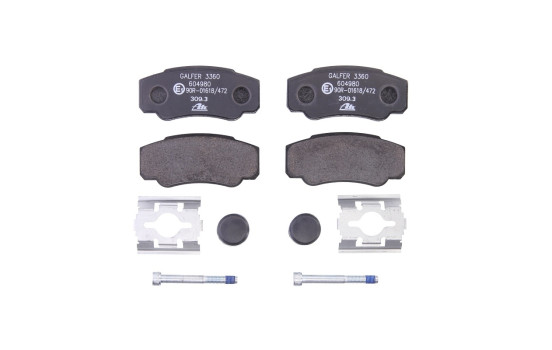 Brake Pad Set, disc brake 13.0460-4980.2 ATE