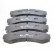 Brake Pad Set, disc brake 13.0460-4989.2 ATE