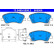 Brake pad set, disc brake 13.0460-5506.2 ATE