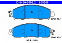 Brake pad set, disc brake 13.0460-5508.2 ATE