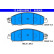 Brake pad set, disc brake 13.0460-5508.2 ATE