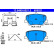 Brake pad set, disc brake 13.0460-5521.2 ATE