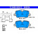 Brake pad set, disc brake 13.0460-5524.2 ATE