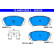 Brake Pad Set, disc brake 13.0460-5526.2 ATE