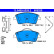 Brake pad set, disc brake 13.0460-5528.2 ATE