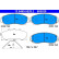 Brake pad set, disc brake 13.0460-5529.2 ATE