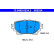 Brake pad set, disc brake 13.0460-5534.2 ATE