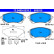 Brake pad set, disc brake 13.0460-5535.2 ATE