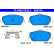 Brake pad set, disc brake 13.0460-5536.2 ATE