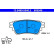 Brake pad set, disc brake 13.0460-5540.2 ATE