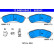 Brake pad set, disc brake 13.0460-5543.2 ATE