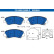 Brake pad set, disc brake 13.0460-5548.2 ATE