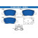 Brake pad set, disc brake 13.0460-5554.2 ATE