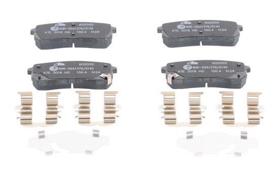 Brake pad set, disc brake 13.0460-5555.2 ATE, Image 2