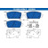 Brake pad set, disc brake 13.0460-5556.2 ATE