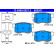 Brake pad set, disc brake 13.0460-5557.2 ATE