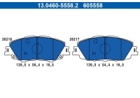 Brake pad set, disc brake 13.0460-5558.2 ATE