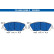 Brake pad set, disc brake 13.0460-5558.2 ATE