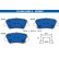 Brake pad set, disc brake 13.0460-5562.2 ATE