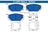 Brake pad set, disc brake 13.0460-5564.2 ATE