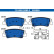 Brake pad set, disc brake 13.0460-5565.2 ATE