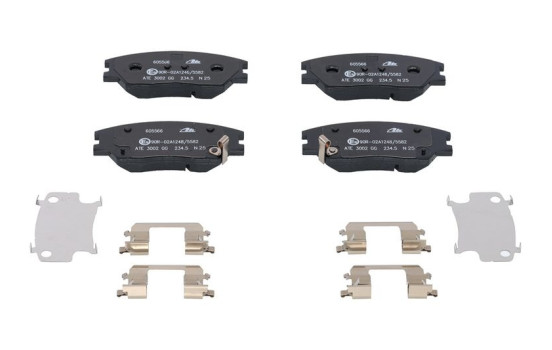 Brake pad set, disc brake 13.0460-5566.2 ATE, Image 2