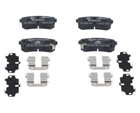 Brake pad set, disc brake 13.0460-5572.2 ATE, Image 2