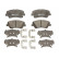 Brake Pad Set, disc brake 13.0460-5645.2 ATE