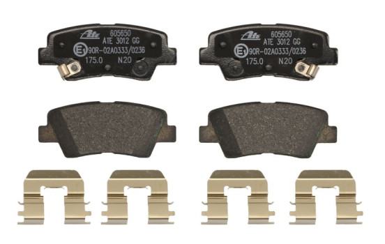 Brake Pad Set, disc brake 13.0460-5650.2 ATE
