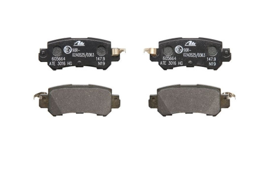 Brake Pad Set, disc brake 13.0460-5664.2 ATE