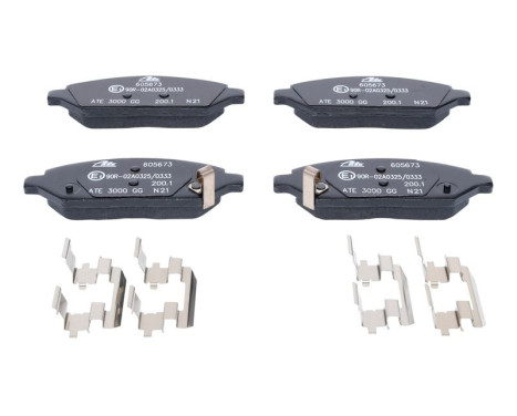 Brake Pad Set, disc brake 13.0460-5673.2 ATE, Image 2