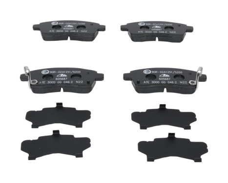 Brake Pad Set, disc brake 13.0460-5687.2 ATE, Image 2