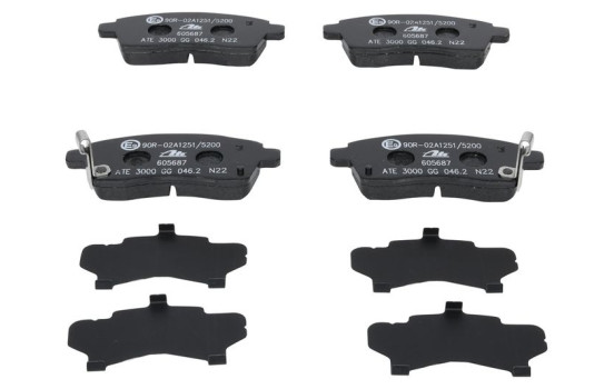 Brake Pad Set, disc brake 13.0460-5687.2 ATE, Image 2