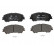 Brake Pad Set, disc brake 13.0460-5691.2 ATE