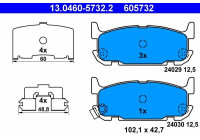 Brake Pad Set, disc brake 13.0460-5732.2 ATE