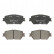 Brake Pad Set, disc brake 13.0460-5743.2 ATE