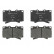 Brake Pad Set, disc brake 13.0460-5746.2 ATE