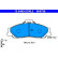 Brake pad set, disc brake 13.0460-5796.2 ATE