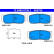 Brake pad set, disc brake 13.0460-5798.2 ATE