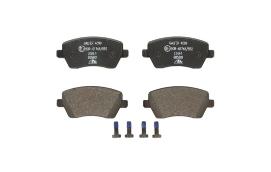 Brake Pad Set, disc brake 13.0460-5801.2 ATE