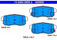 Brake Pad Set, disc brake 13.0460-5856.2 ATE