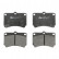 Brake Pad Set, disc brake 13.0460-5944.2 ATE