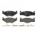 Brake Pad Set, disc brake 13.0460-7032.2 ATE