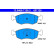 Brake Pad Set, disc brake 13.0460-7126.2 ATE