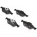 Brake Pad Set, disc brake 13.0460-7142.2 ATE