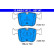 Brake pad set, disc brake 13.0460-7147.2 ATE